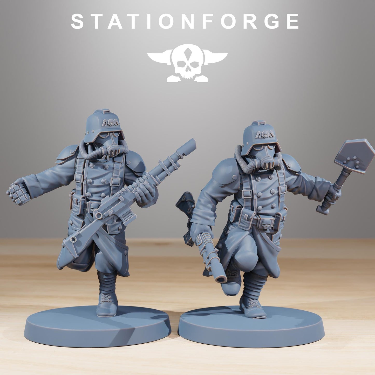 Station ForgeGrimGuard Acolytes 3d printed proxie Wargames