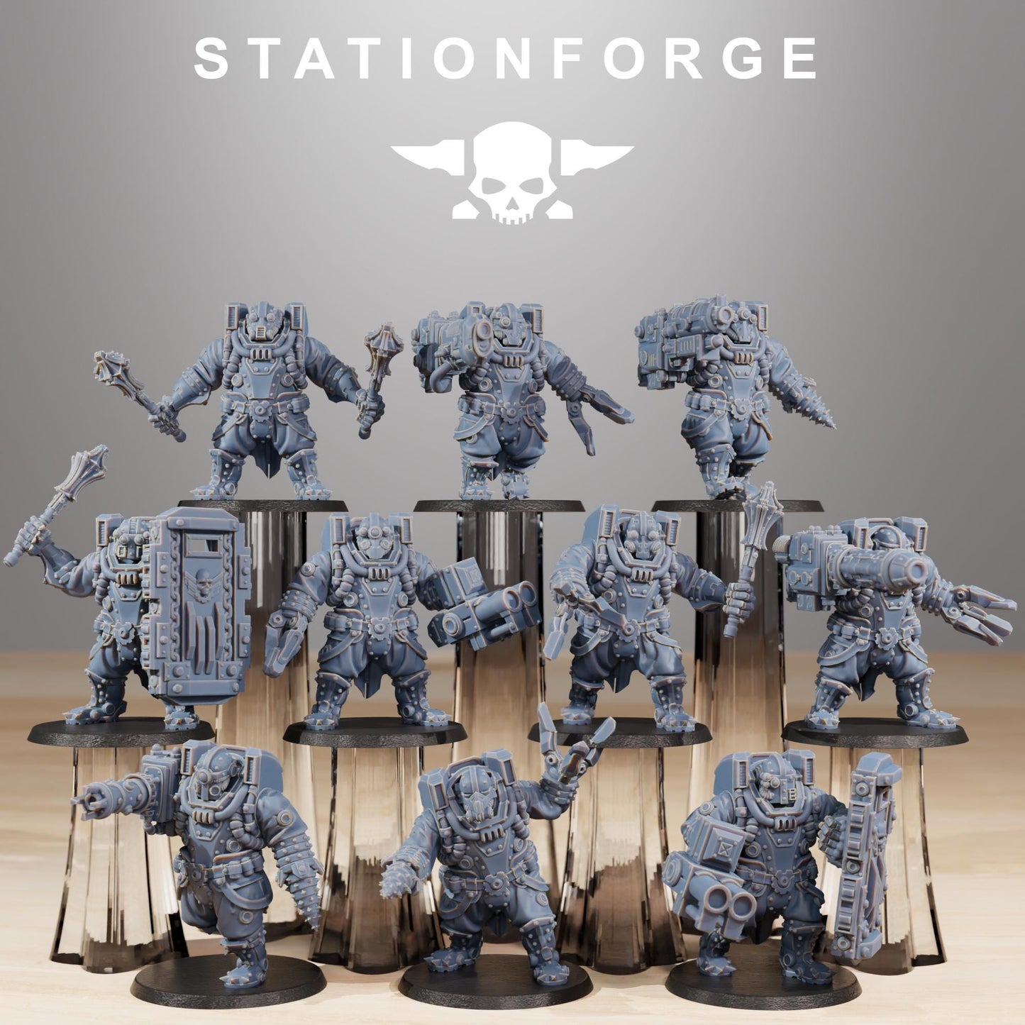 Station Forge Frontliners Heavy Support Proxy minitures Tabletop RPG Wargaming