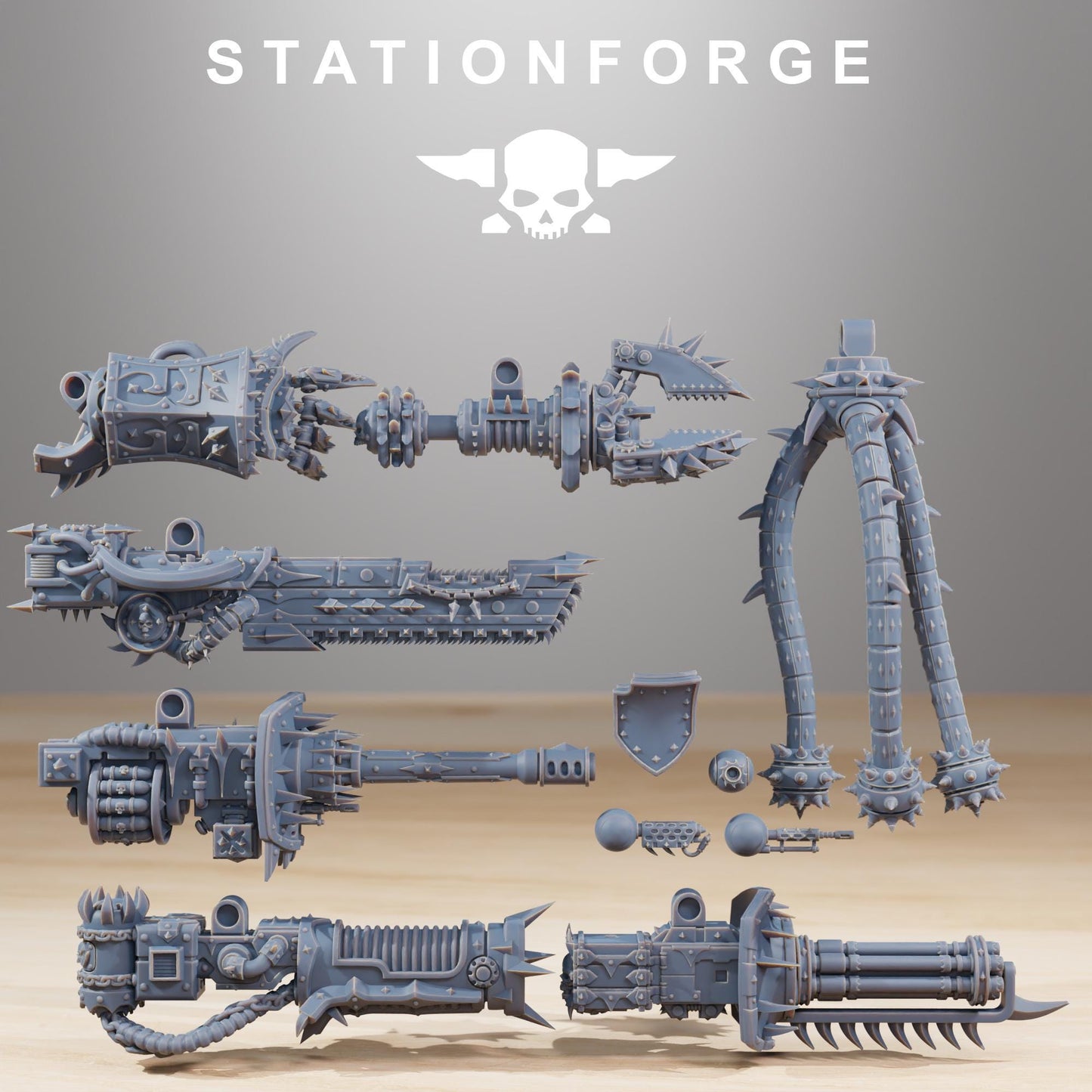 Station Forge Pythonicus Defender Mk2 big boy printed in resin and sent in parts