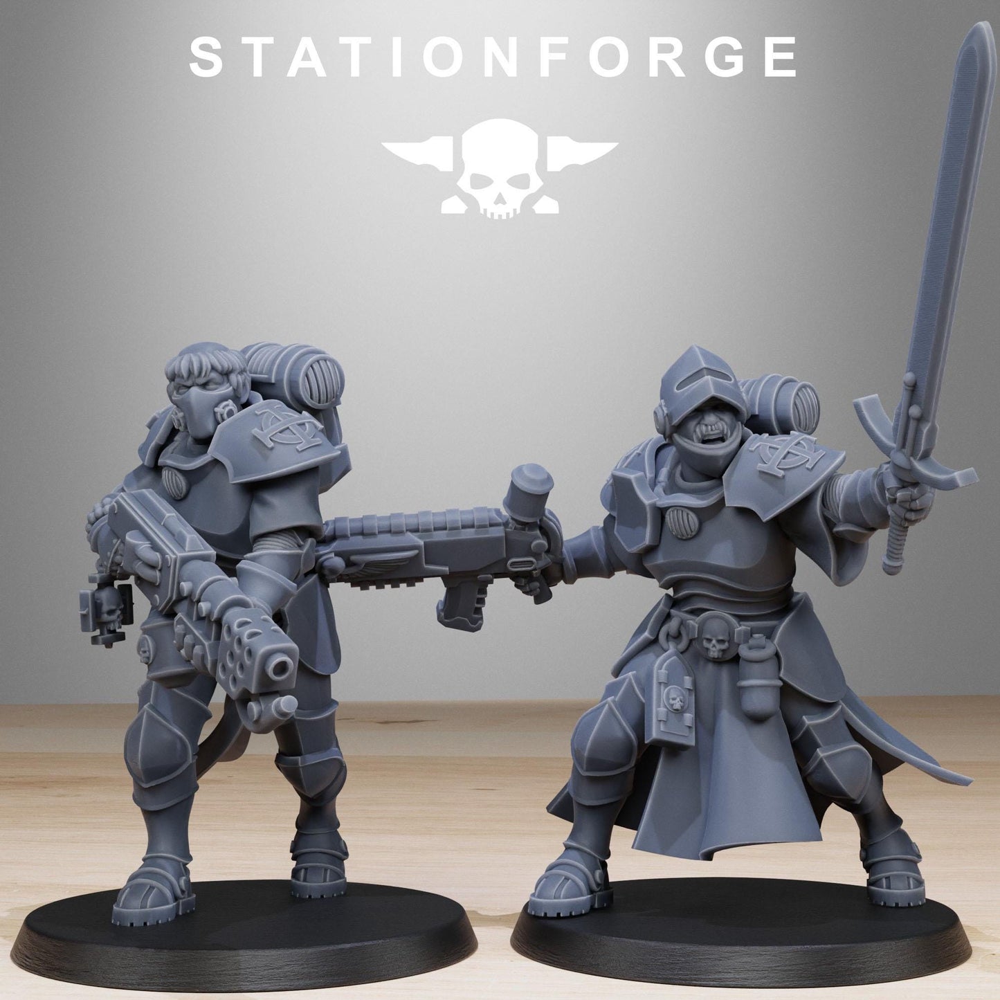 Station Forge Vodalites Brotherhood 3d printed proxie Wargames