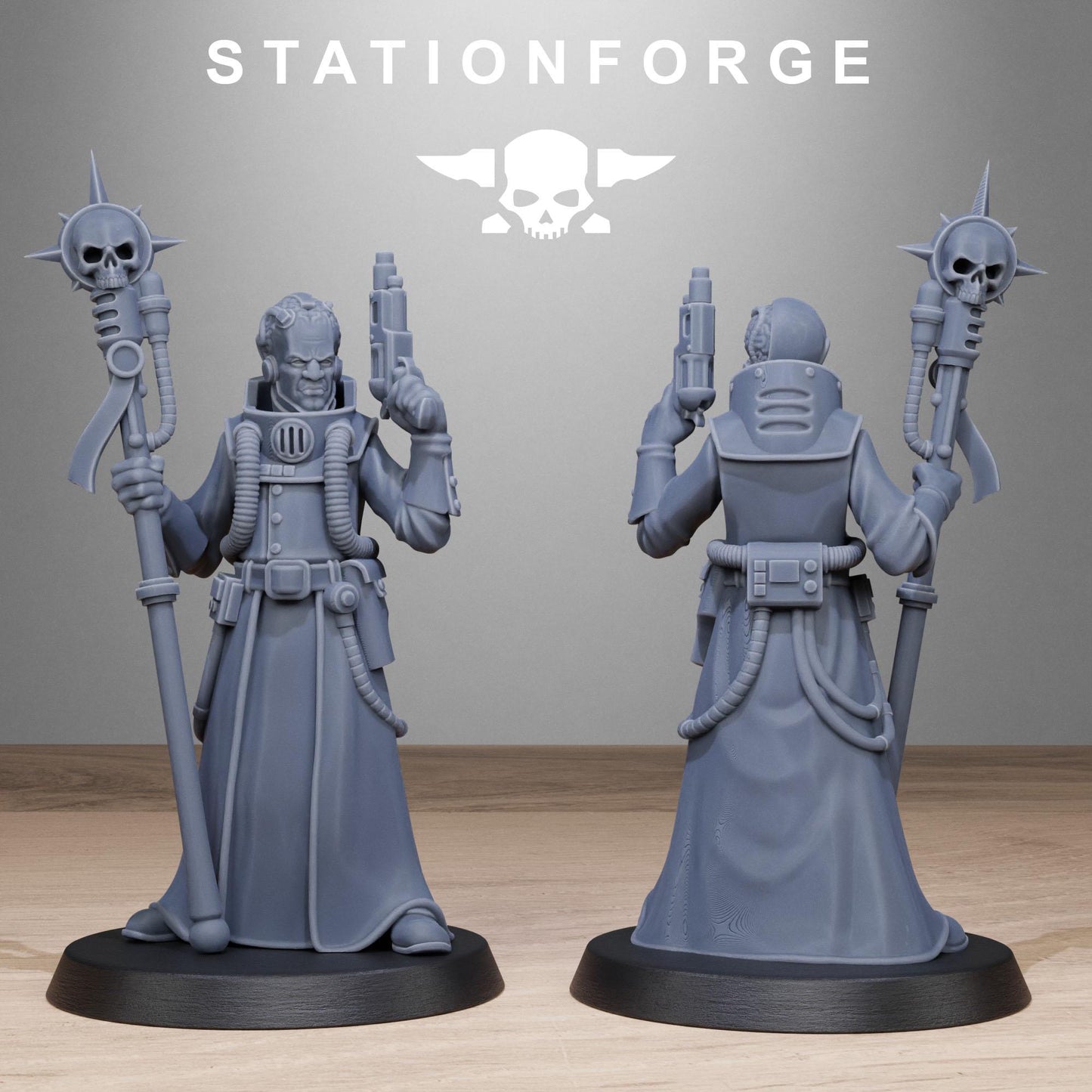 Station Forge Grimcorp Seers 3d printed proxie Wargames New Faction