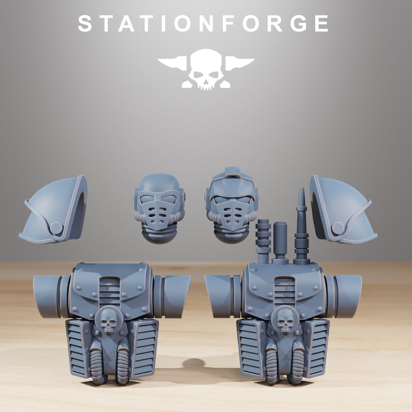 Station Forge Socratis Light Infantry unit 3d printed proxie Wargames / Marines