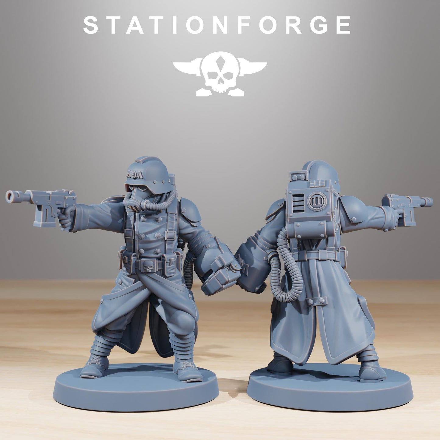 Station ForgeGrimGuard Acolytes 3d printed proxie Wargames