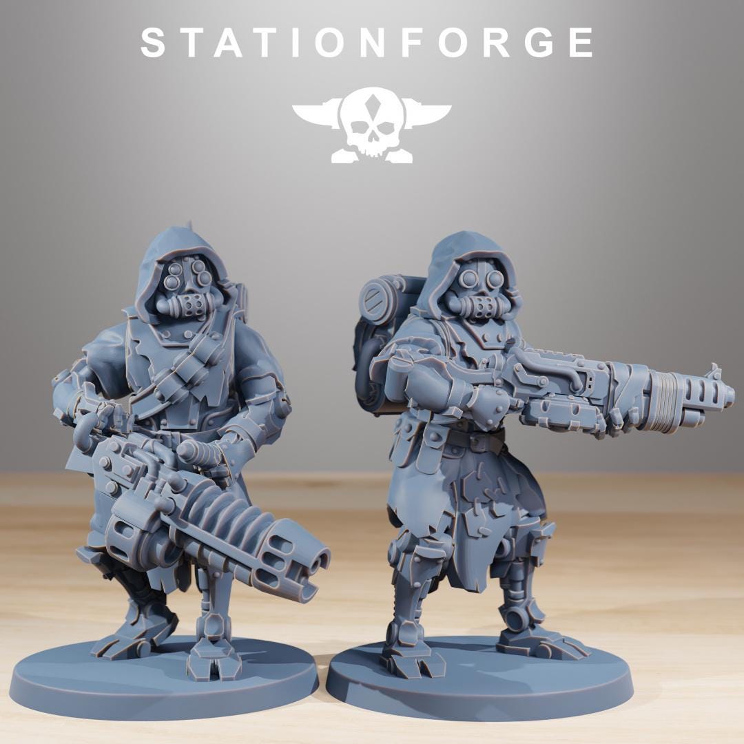 Station Forge Scavenger Rangers Builder Kit Proxy minitures Tabletop RPG Wargaming