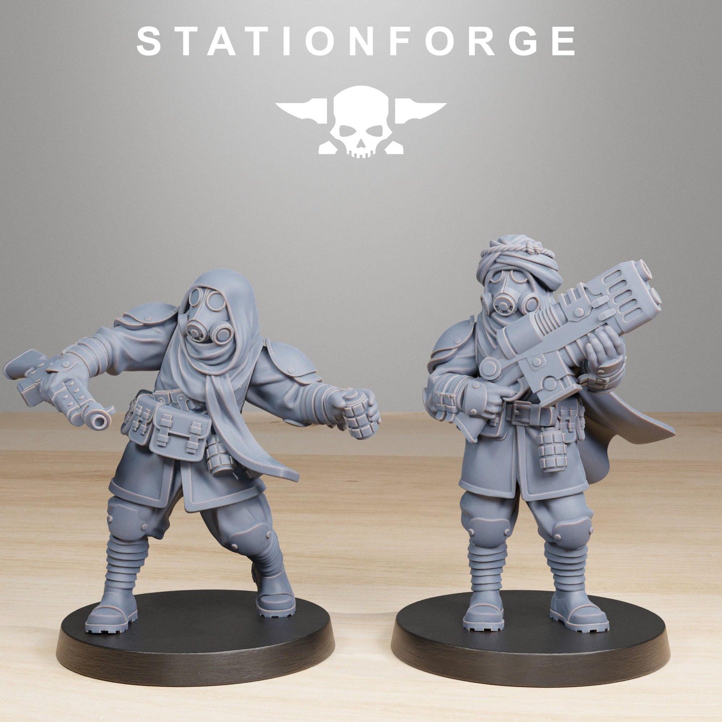 Station Forge GrimGuard Scorchers 3d printed proxie Wargames