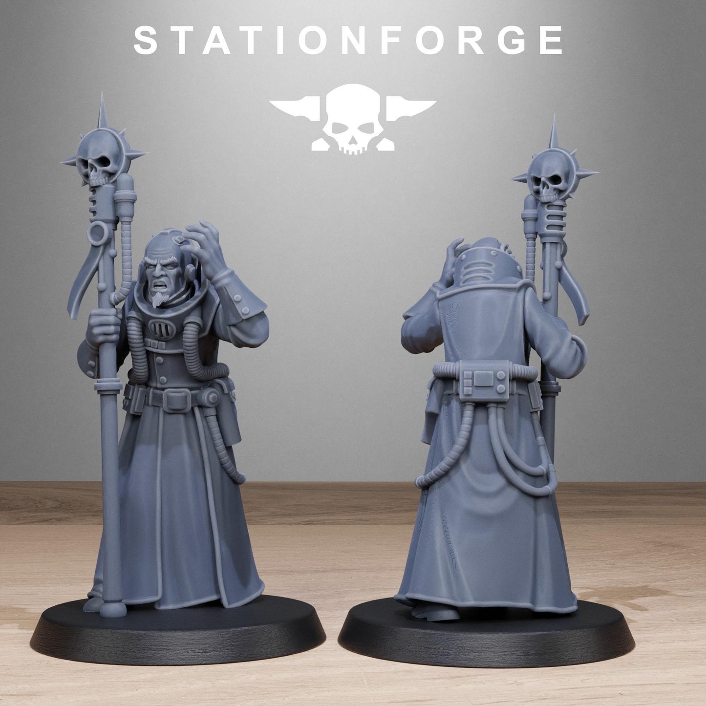 Station Forge Grimcorp Seers 3d printed proxie Wargames New Faction