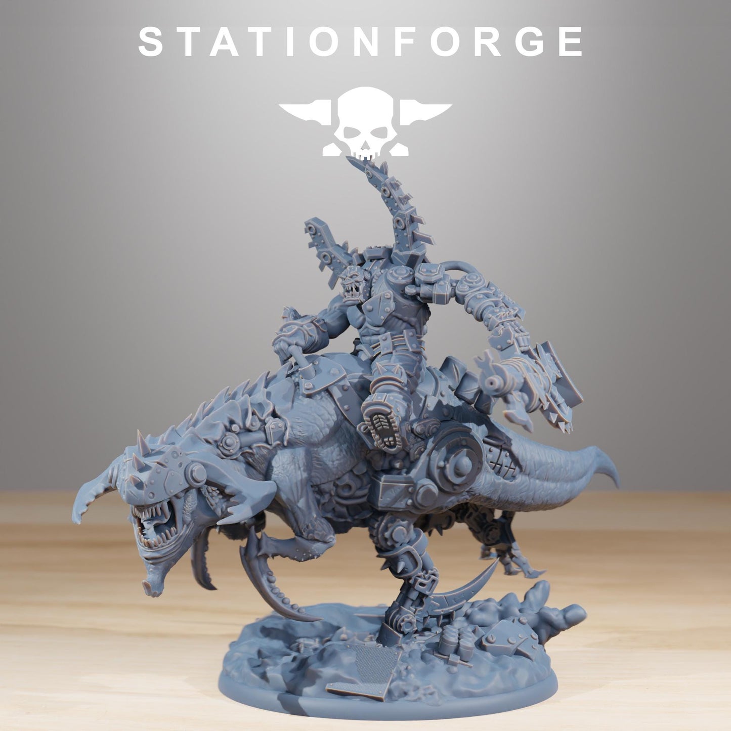 Station ForgeOrkaz Beast Boss minitures Tabletop RPG Wargaming custom weapon choice now available