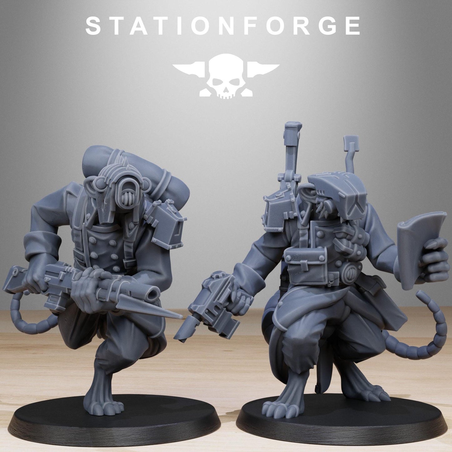Station Forge GrimGuard Raticus 3d printed proxie Wargames