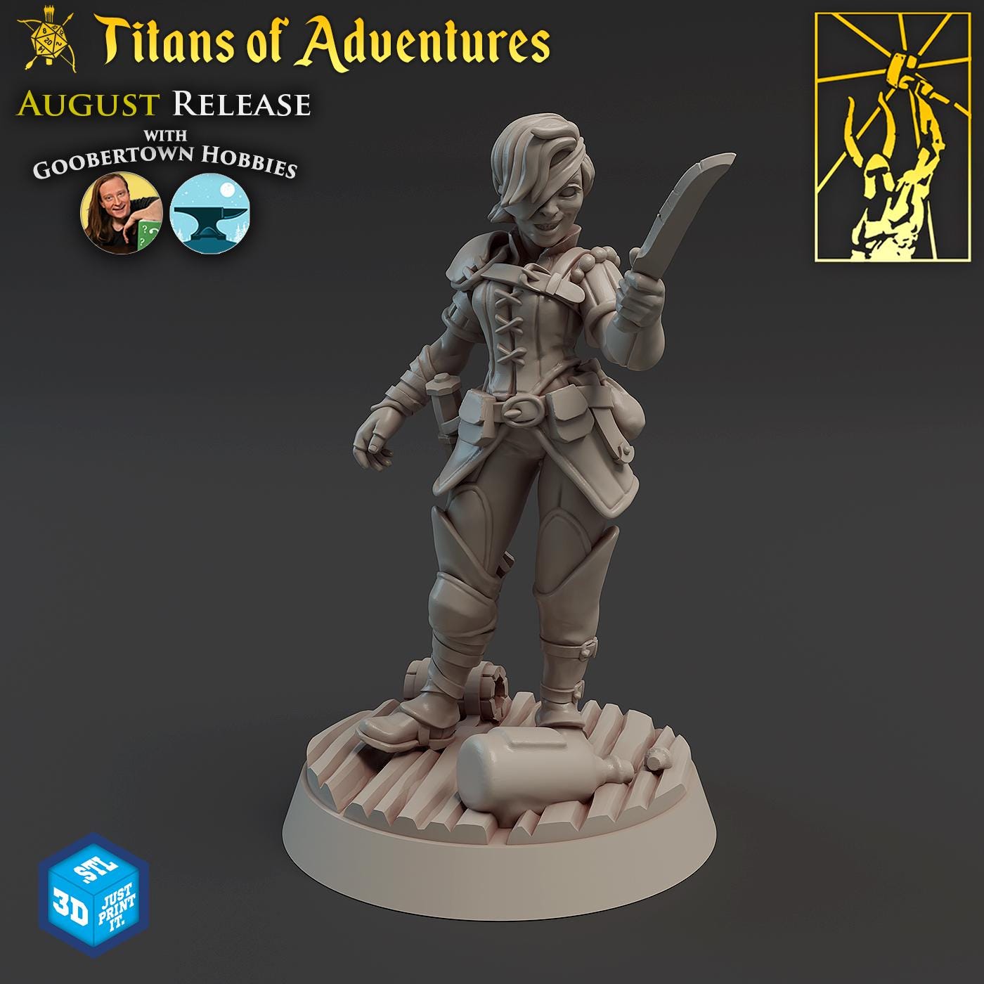 DnDs Town of Dark Secrets: Gobertown Townfolks Titan Forge Minis part 2