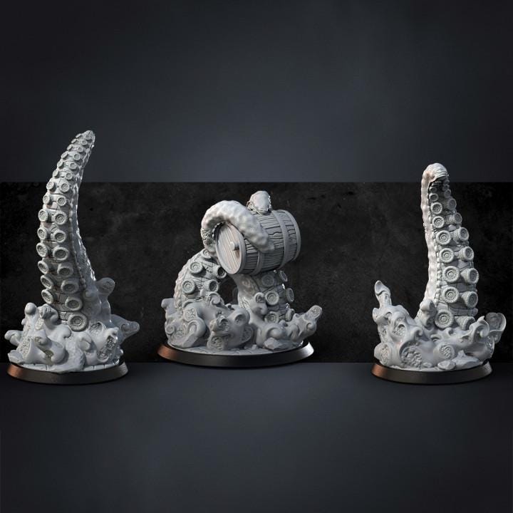 Miniatures for Horror Games Set 2 dnd approx 35mm high Abs resin