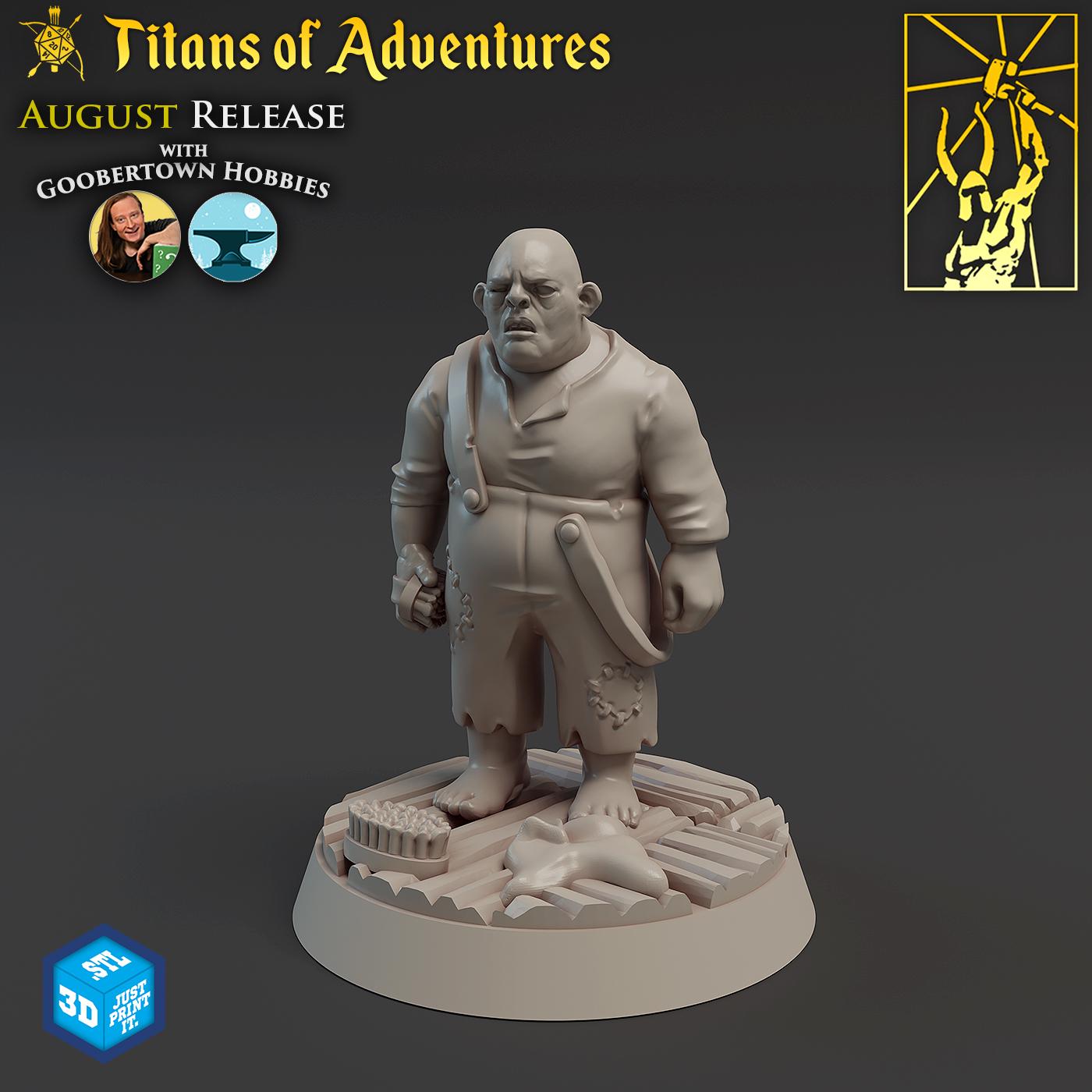 DnDs Town of Dark Secrets: Gobertown Townfolks Titan Forge Minis part 2