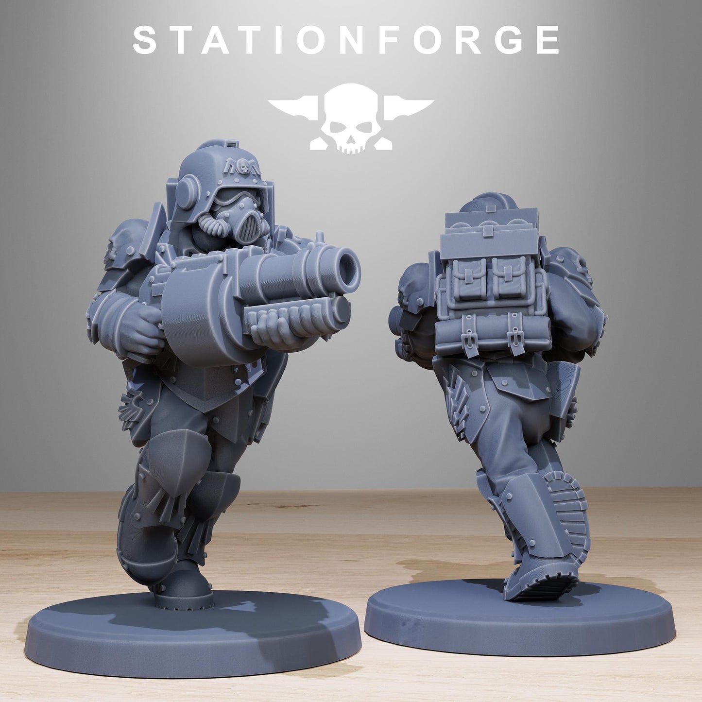 Station Forge GrimGuard_Elites 3d printed proxie Wargames