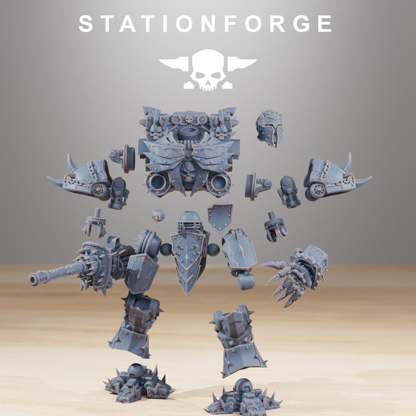 Station Forge Pythonicus Defender Mk2 big boy printed in resin and sent in parts