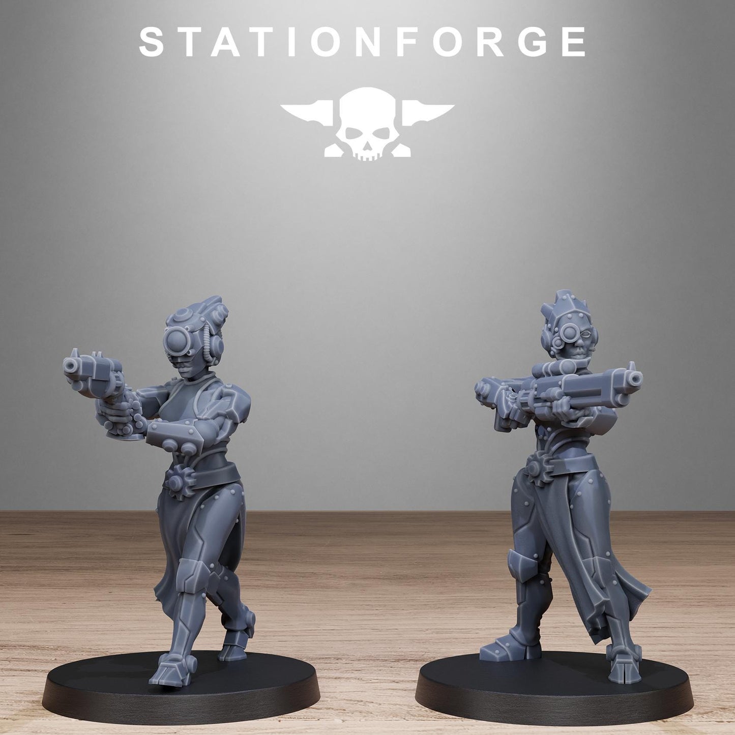 Station Forge Scavenger Sisters Infantry Proxy minitures Tabletop RPG Wargaming
