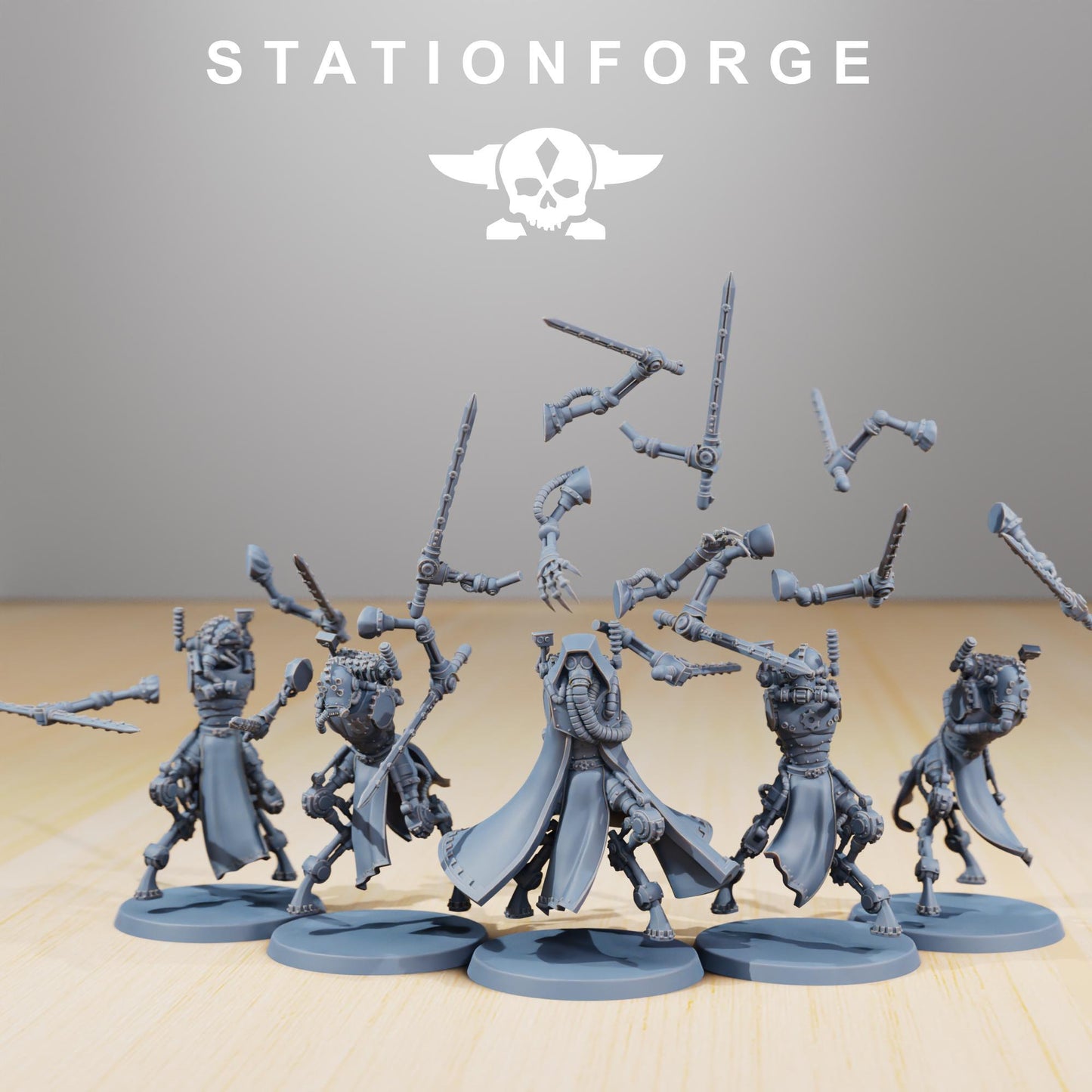 Station Forge Scavenger Runners Proxy minitures Tabletop RPG Wargaming
