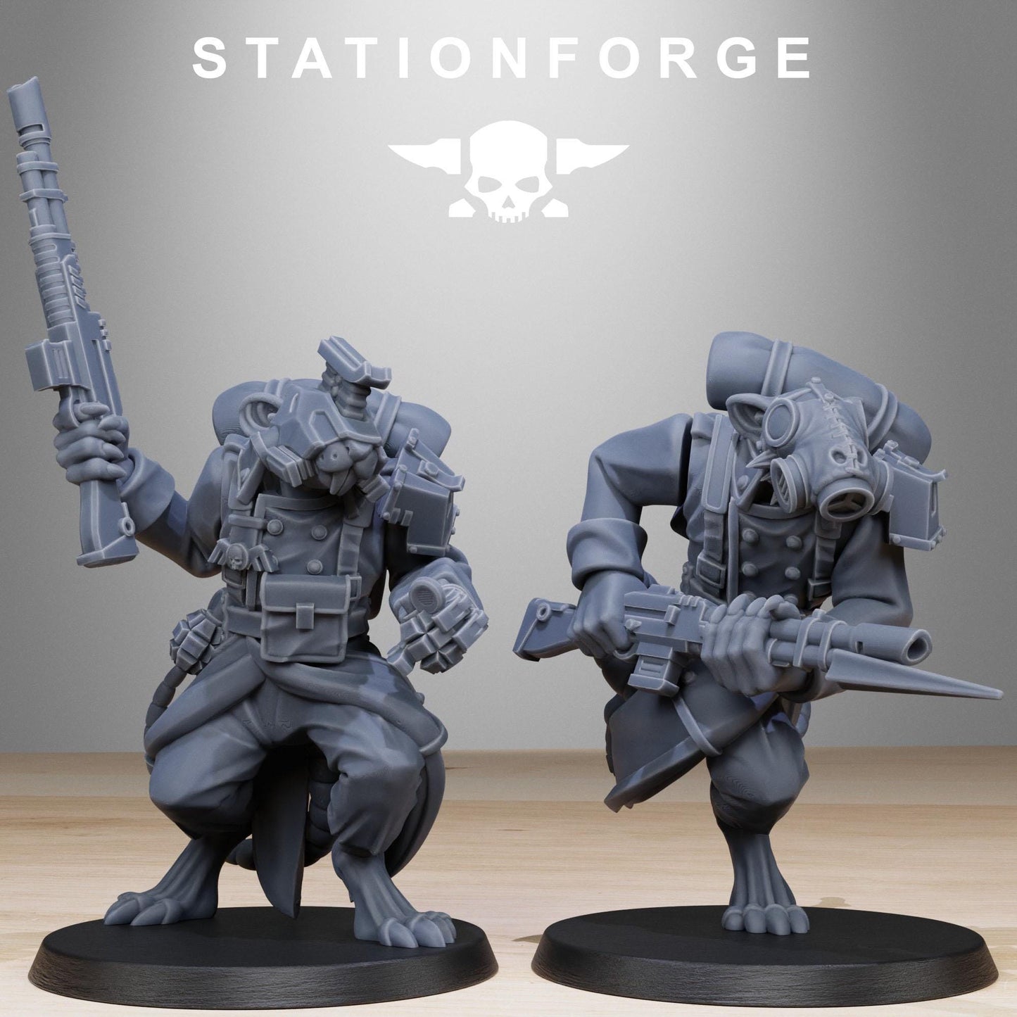 Station Forge GrimGuard Raticus 3d printed proxie Wargames