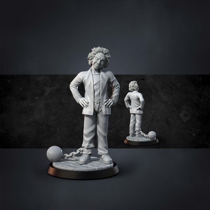 Miniatures for Horror Games Set 1 dnd approx 35mm high Abs resin