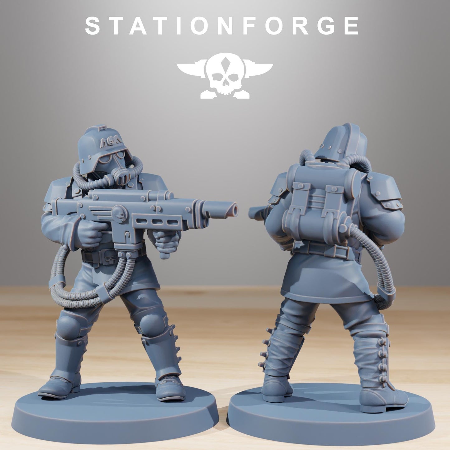 Station Forge Grimguard Commandos 3d printed proxie Wargames