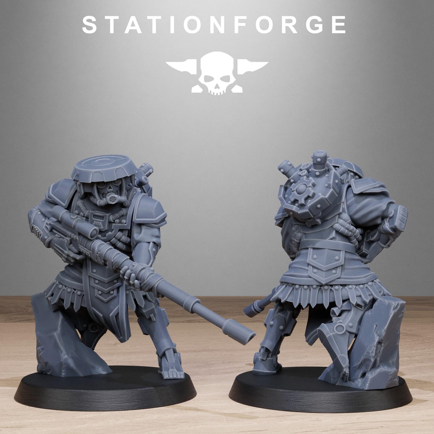 Station Forge Scavenger Snipers 3d printed proxie Wargames Minitures