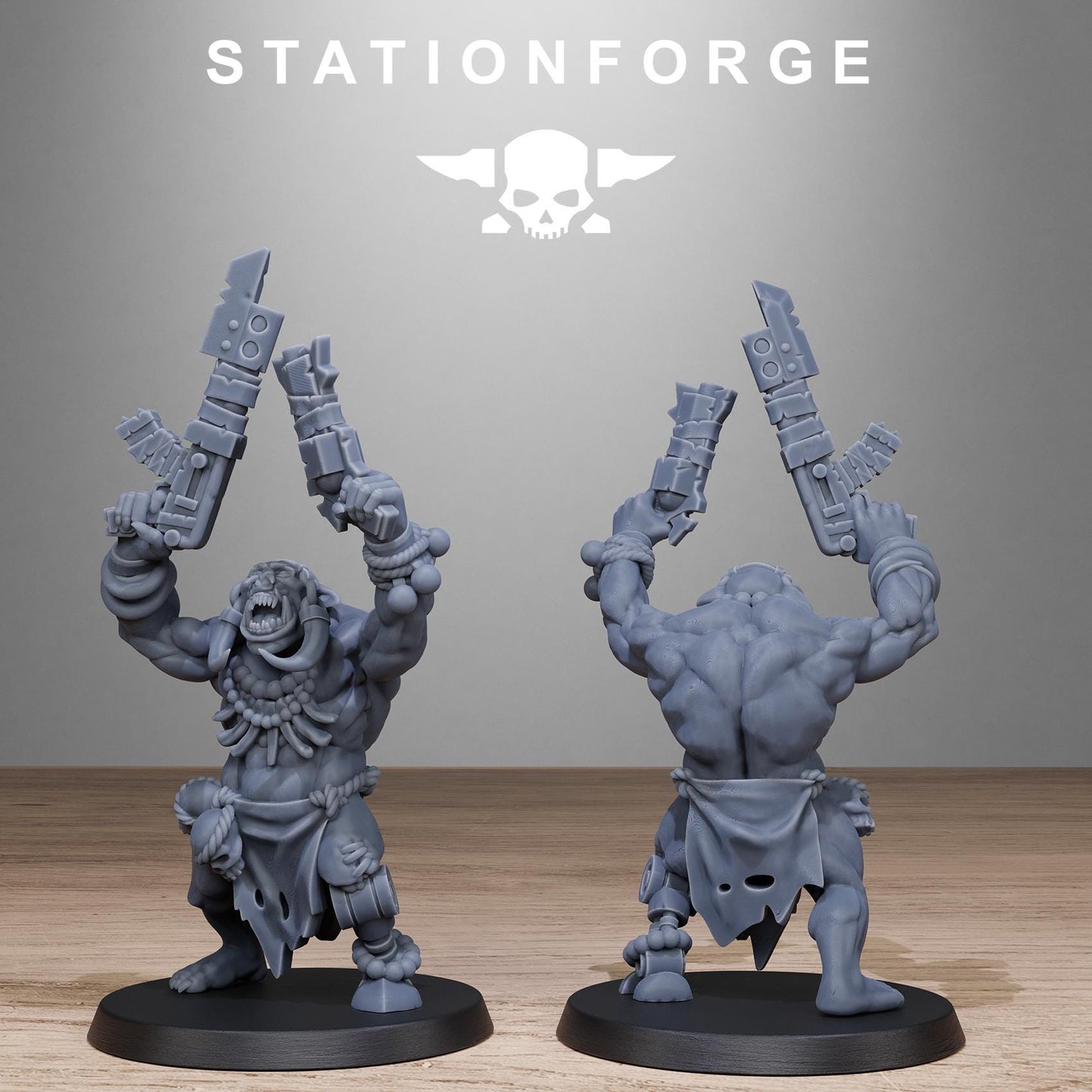 Station Forge Orkaz Tribal Infantry minitures Ork Tabletop RPG Wargaming