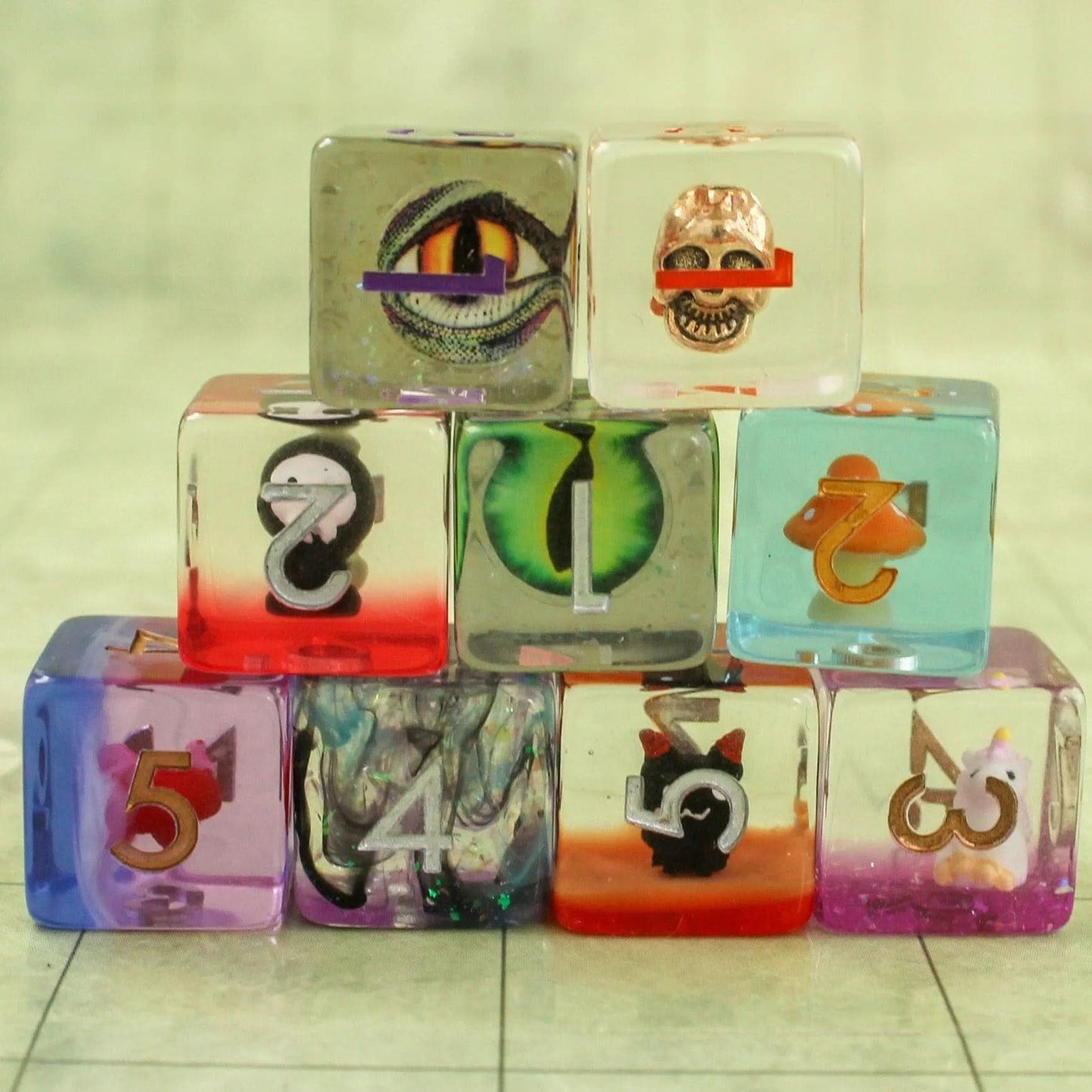 Filled/Inclusion Mystery Dice
