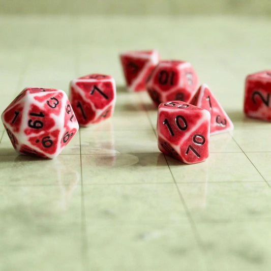Archaic Light Red Dice Set