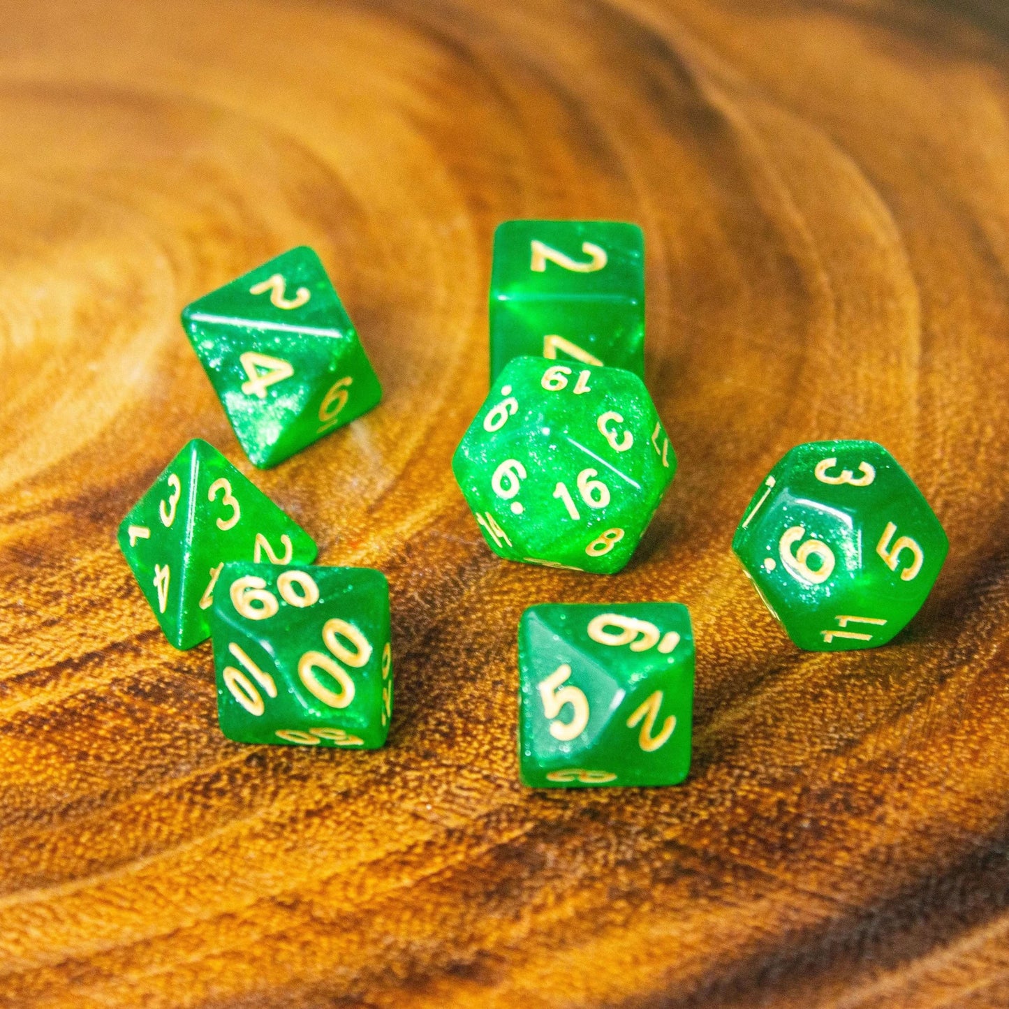 Shamrock Shimmer Dice Set