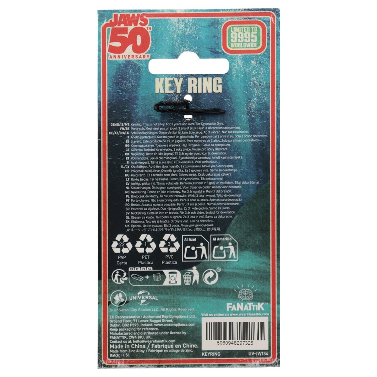 Jaws 50th Anniversary Regatta Boat Tour Keyring