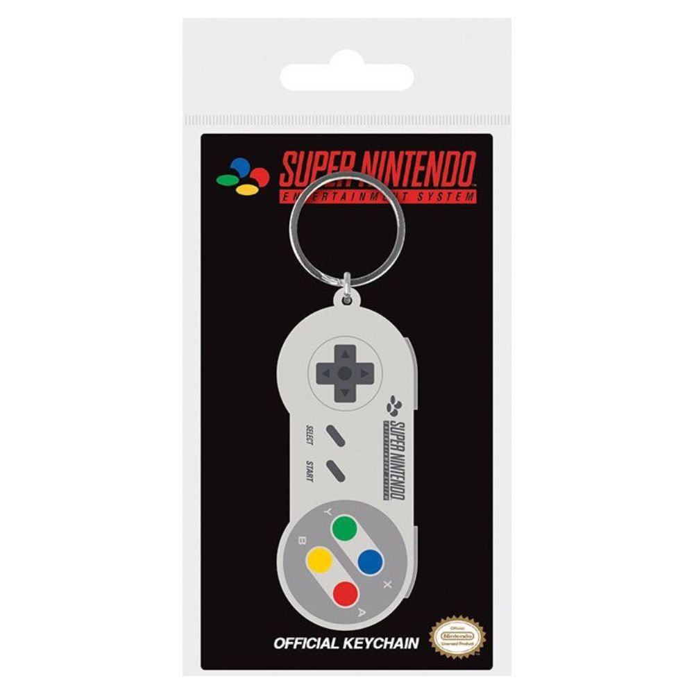 Nintendo Rubber Keychain SNES Controller