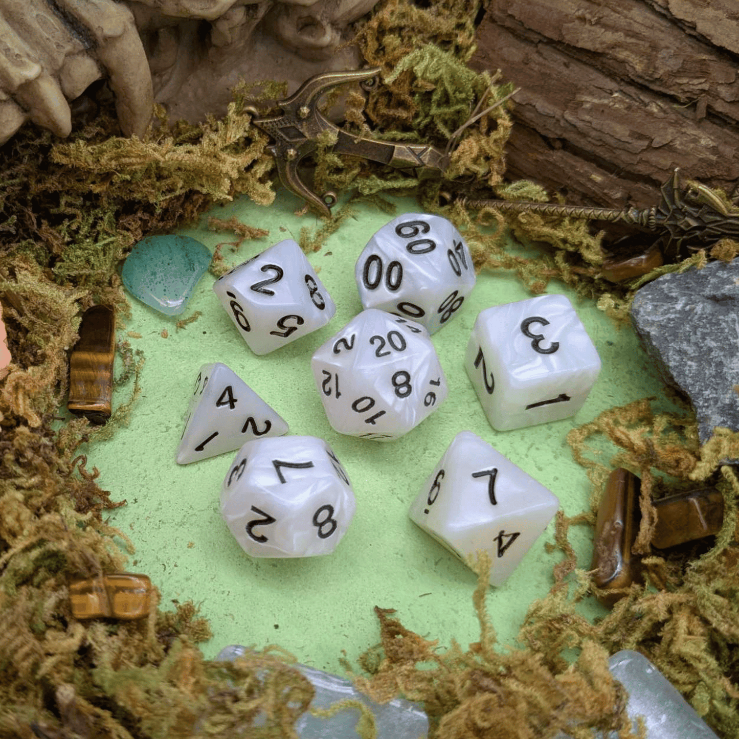 Pearl Opal Dice Set