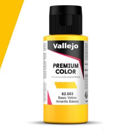 Vallejo Premium Color 60ml - Basic Yellow