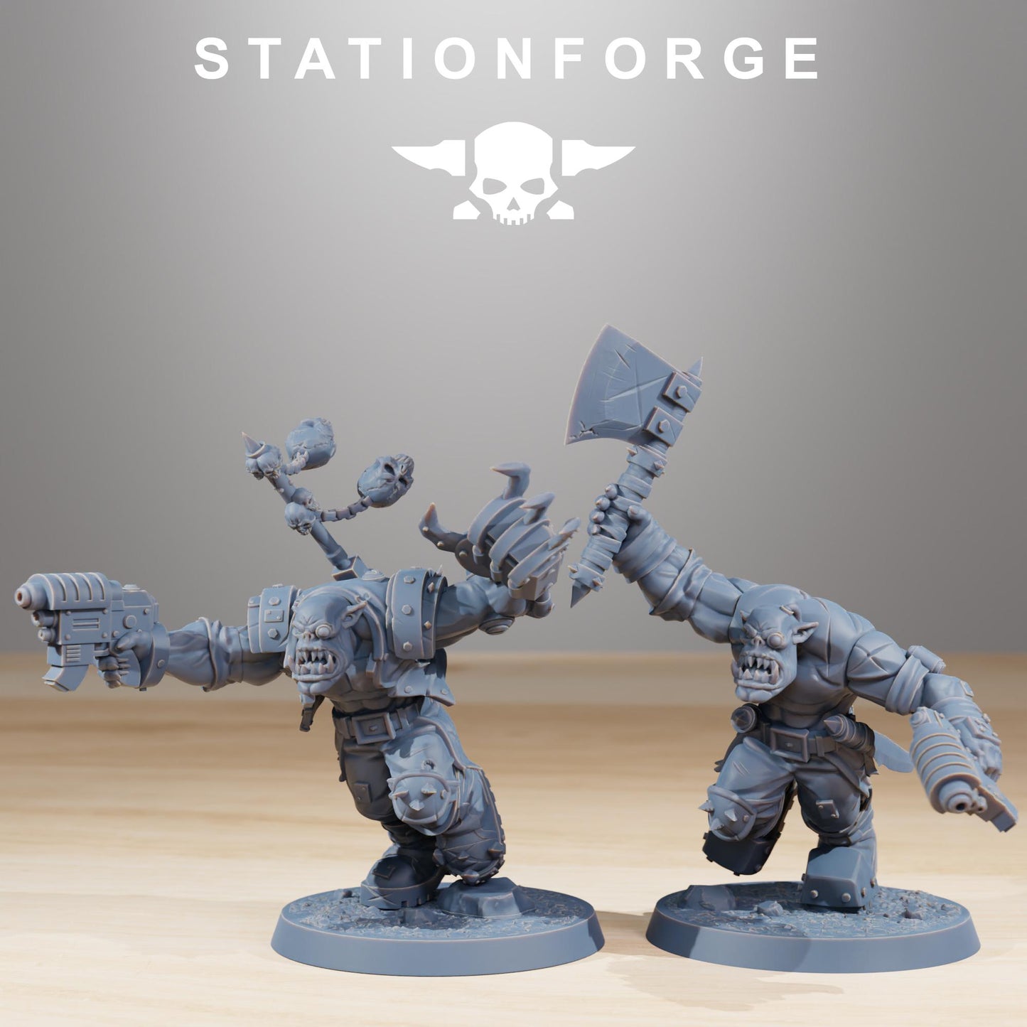 Station Forge Orkaz Infantry 3d printed proxie Wargames minitures rpg