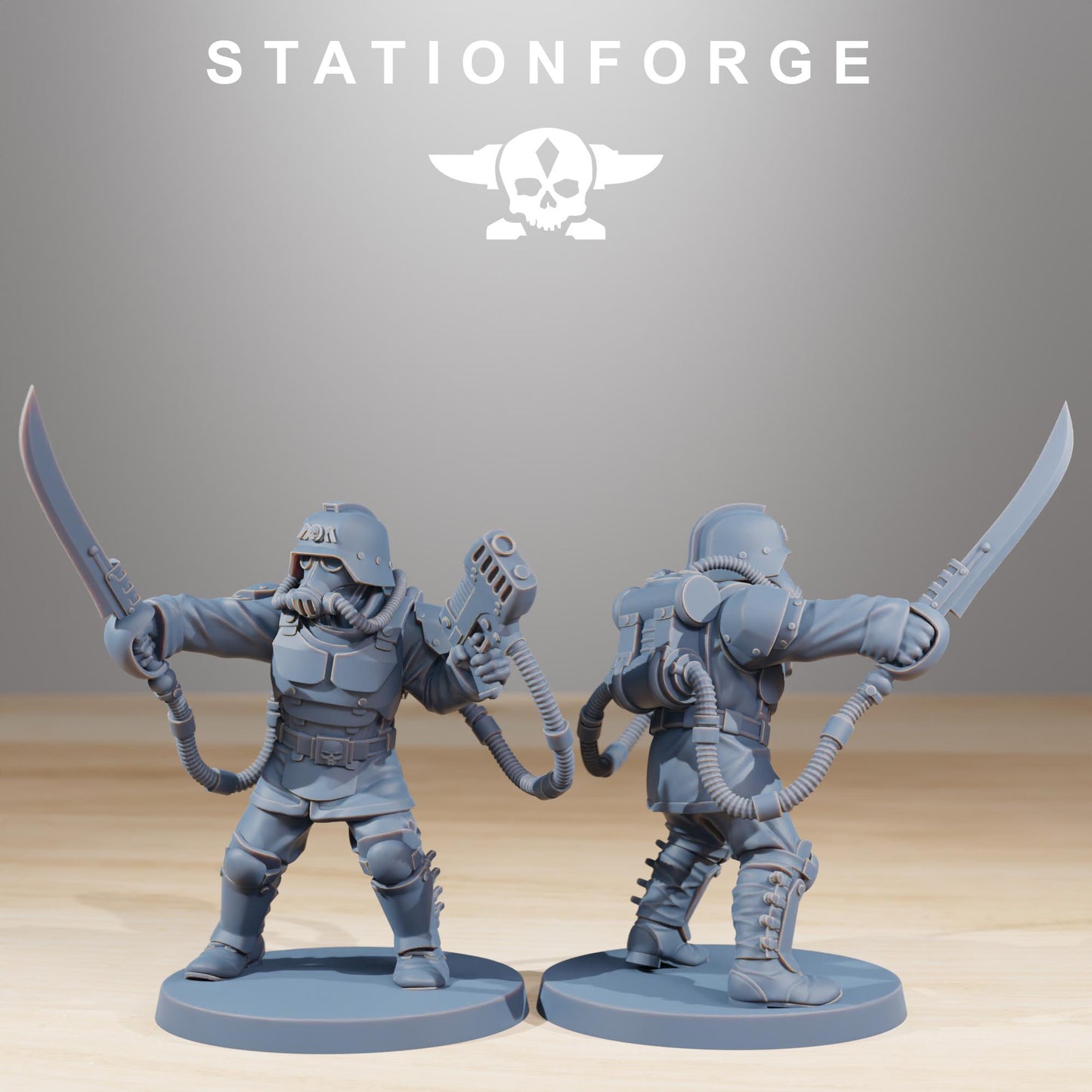 Station Forge Grimguard Commandos 3d printed proxie Wargames
