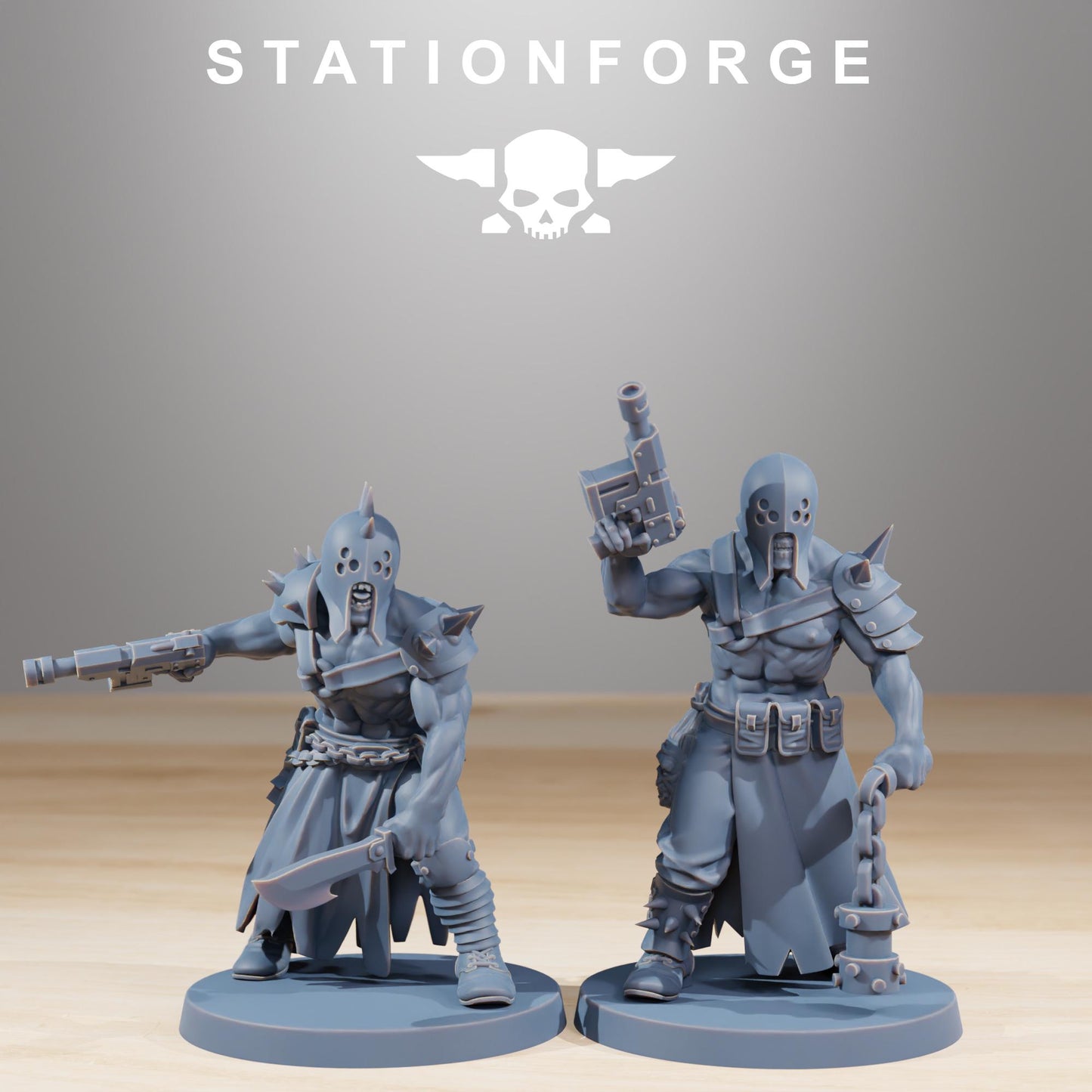 Station Forge Corrupted Guard Sectarians Team Proxy  minitures Tabletop RPG Wargaming