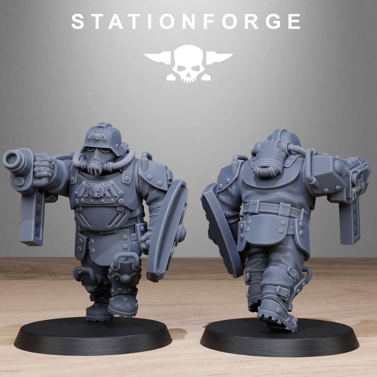 Station Forge GrimGuard_Armored_Mutants 3d printed proxie Wargames
