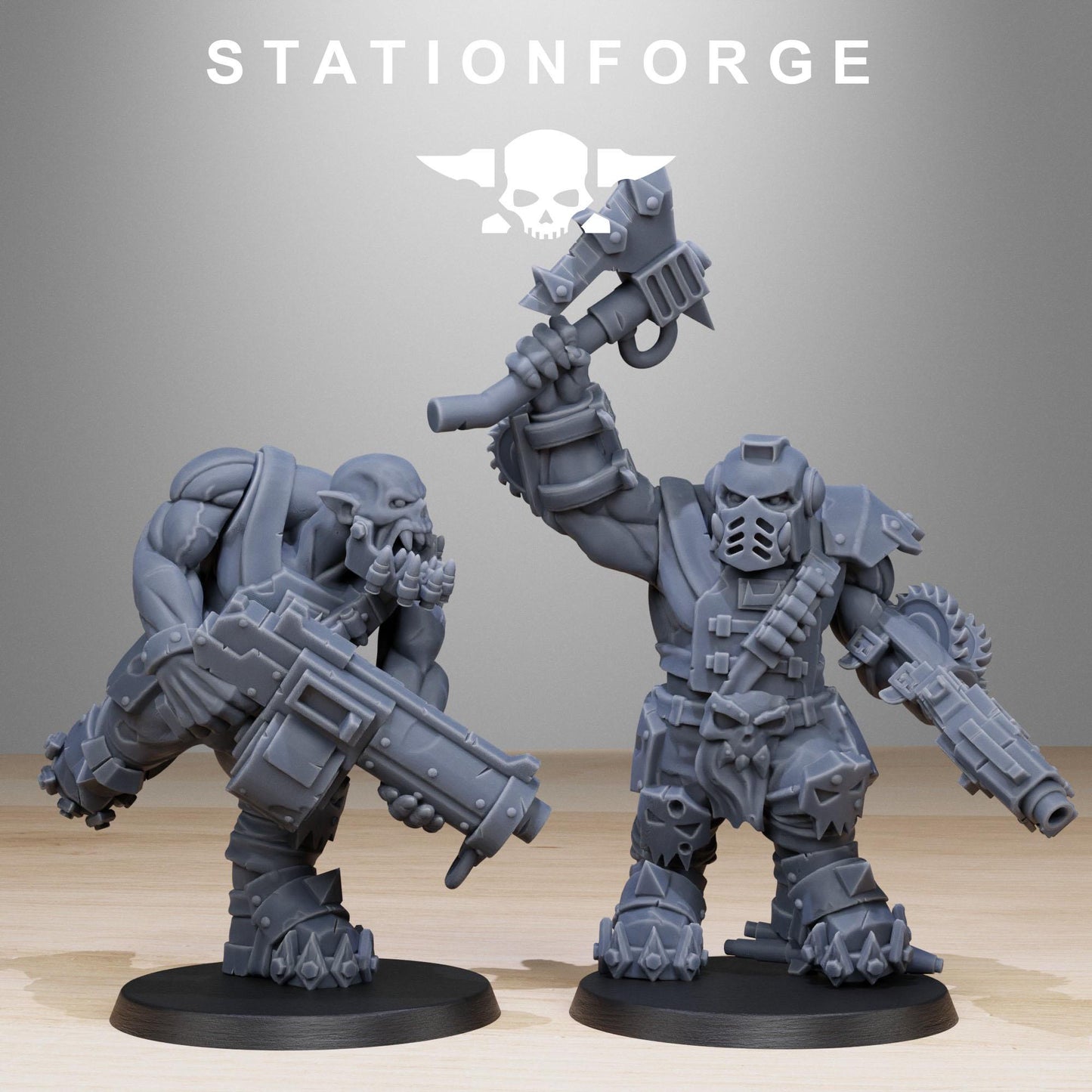Station Forge Orkaz Spec Team 3d printed proxie Wargames minitures rpg