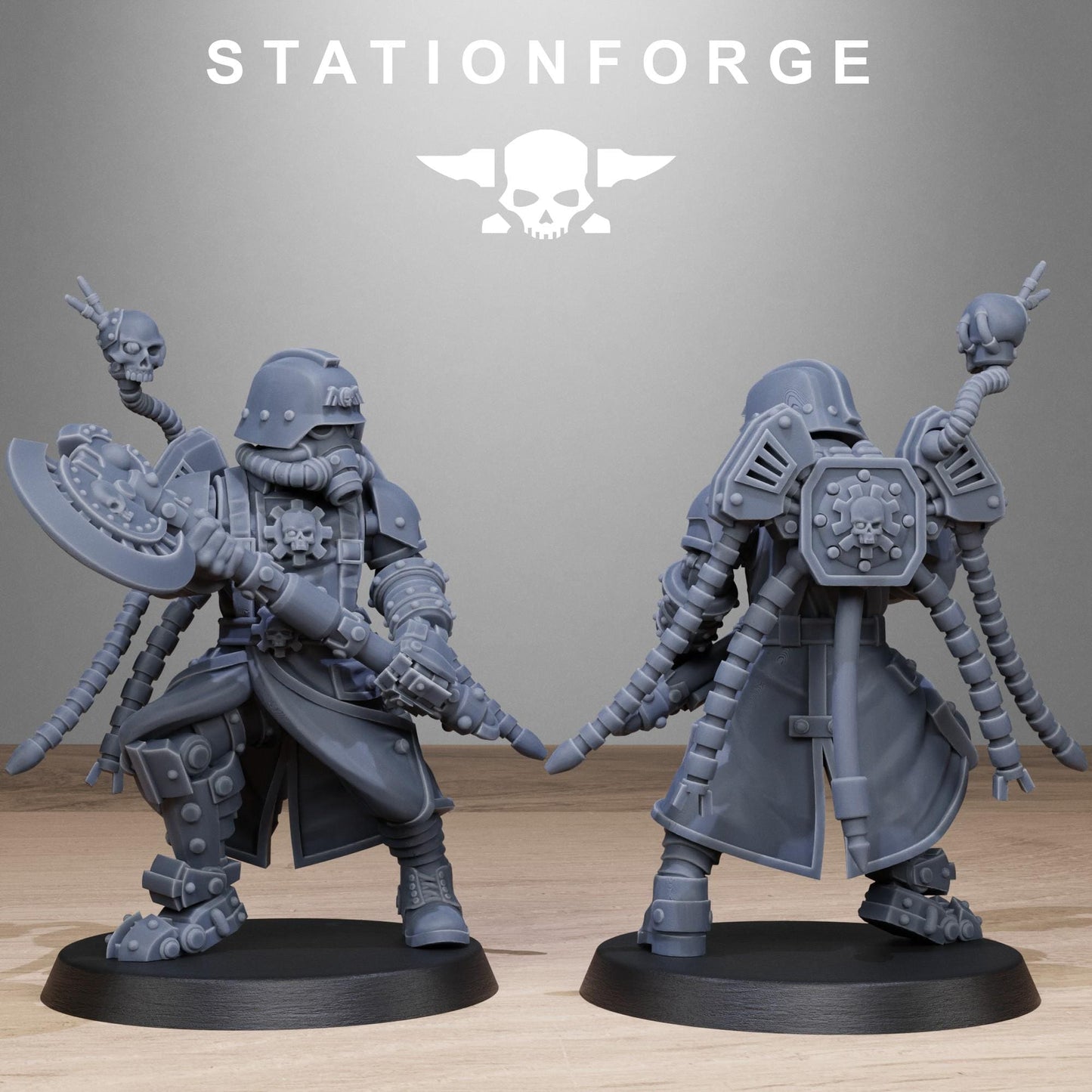 Station Forge GrimGuard Tech Engineers 3d printed proxie Wargames