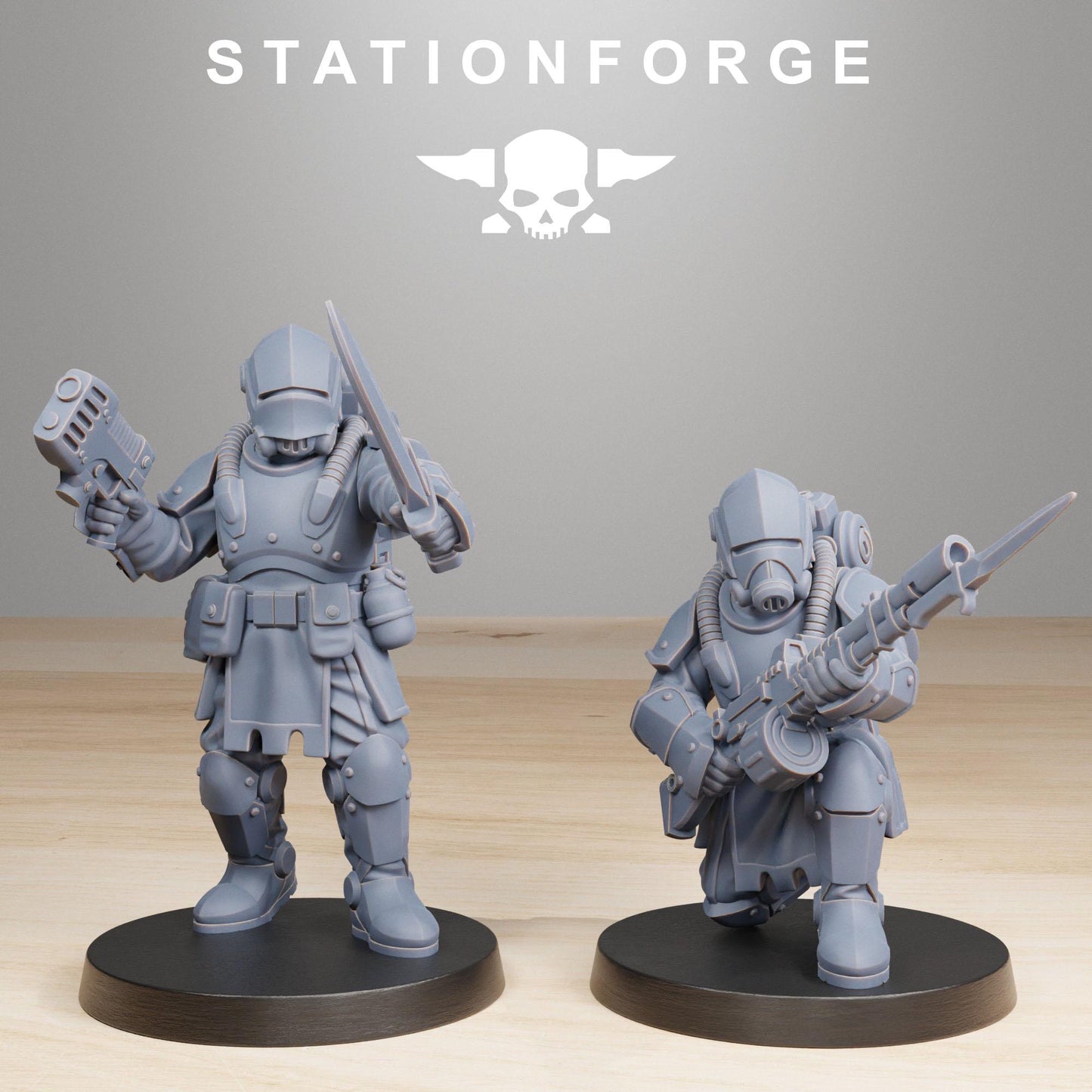 Station Forge RoyalGuard Infantry 2 3d printed proxie Wargames