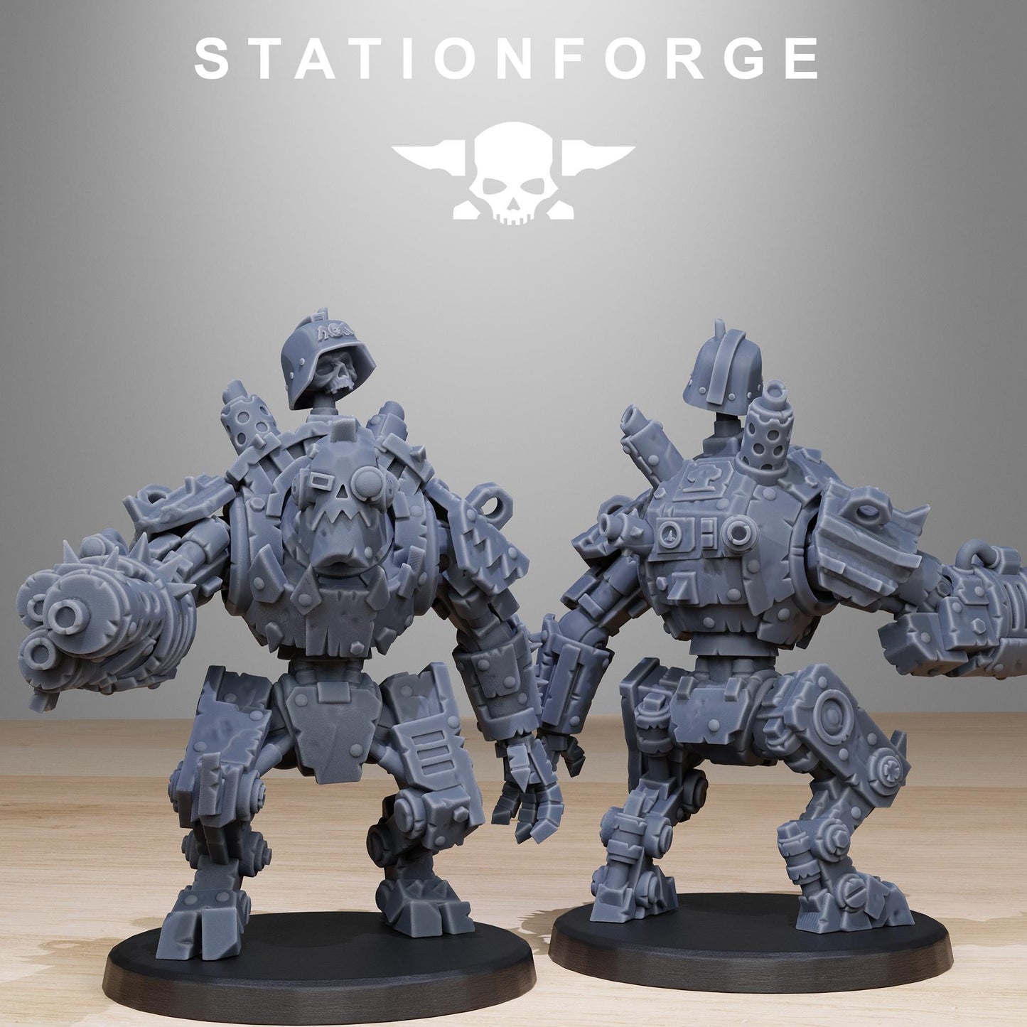 Station Forge Orkaz Bots Infantry 3d printed proxie Wargames