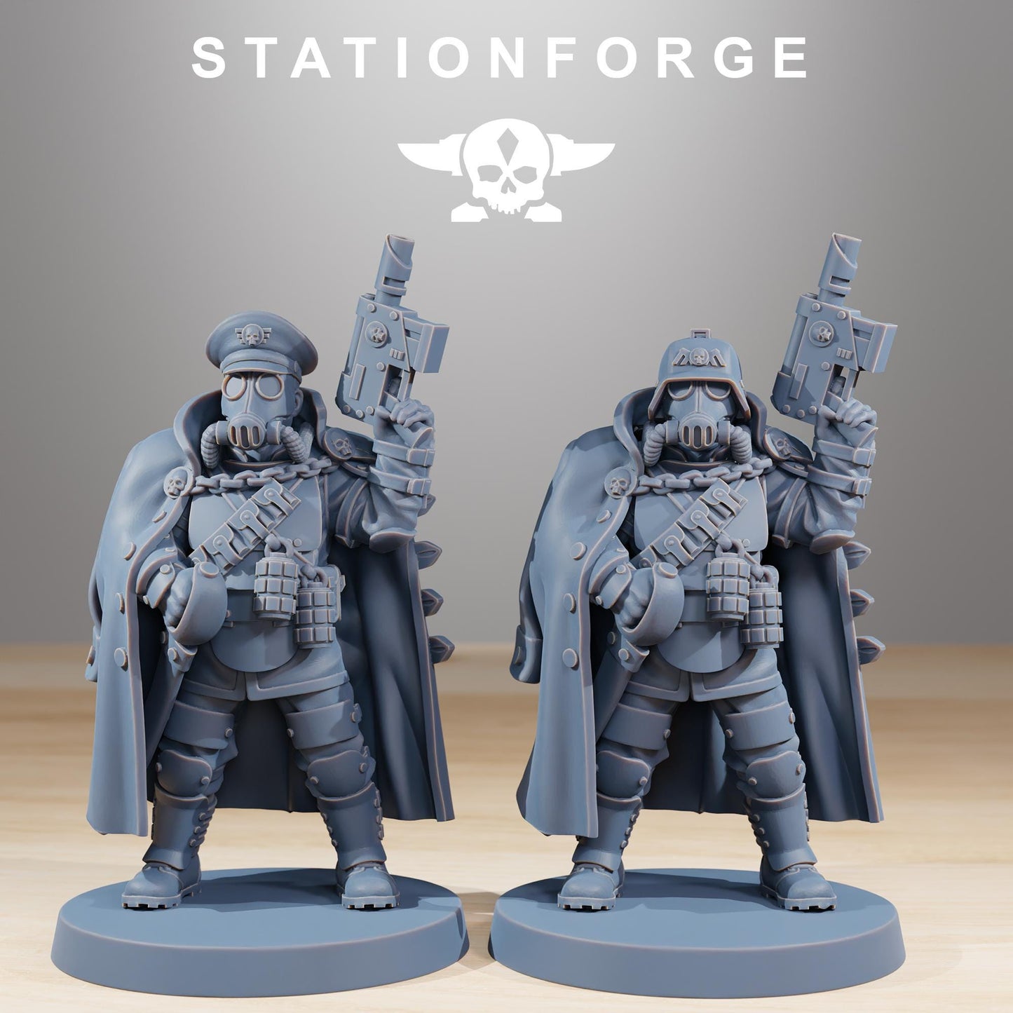 Station Forge GrimGuard Ironclads Fighters 3d printed proxie Wargames