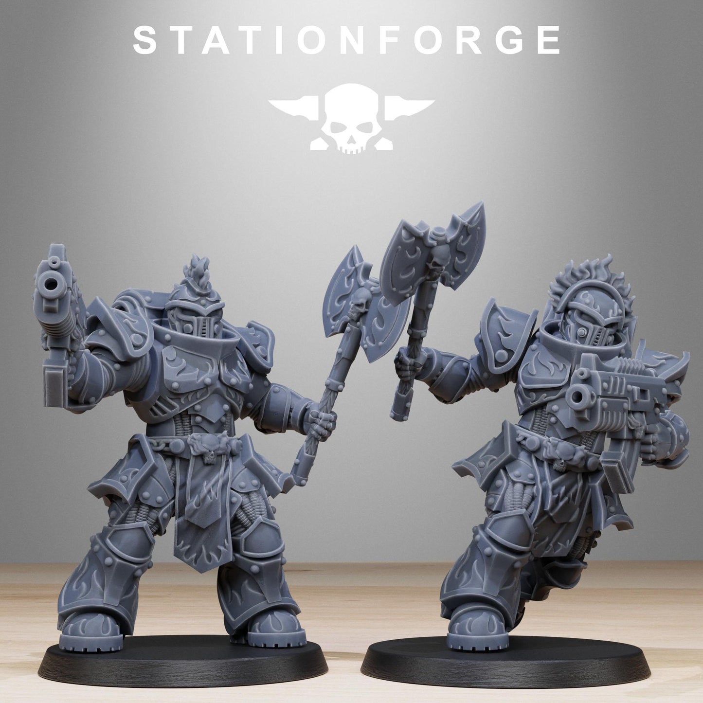 Station Forge Socratis Dragon Knight unit 3d printed proxie Wargames / Marines