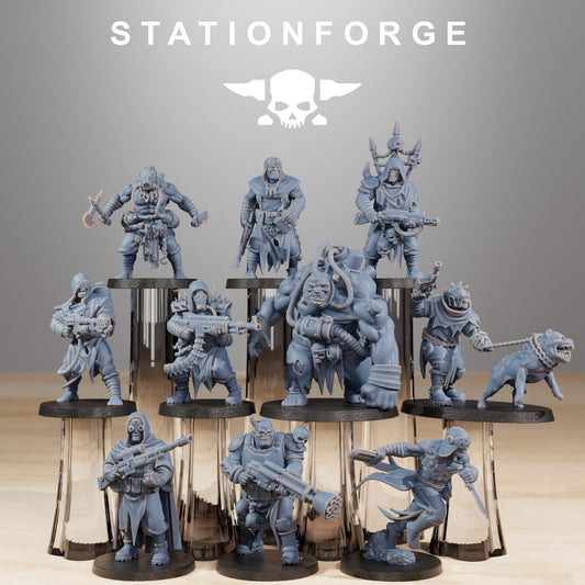 Station Forge Corrupted Guard Nomads Team Proxy 28mm minitures Tabletop RPG Wargaming