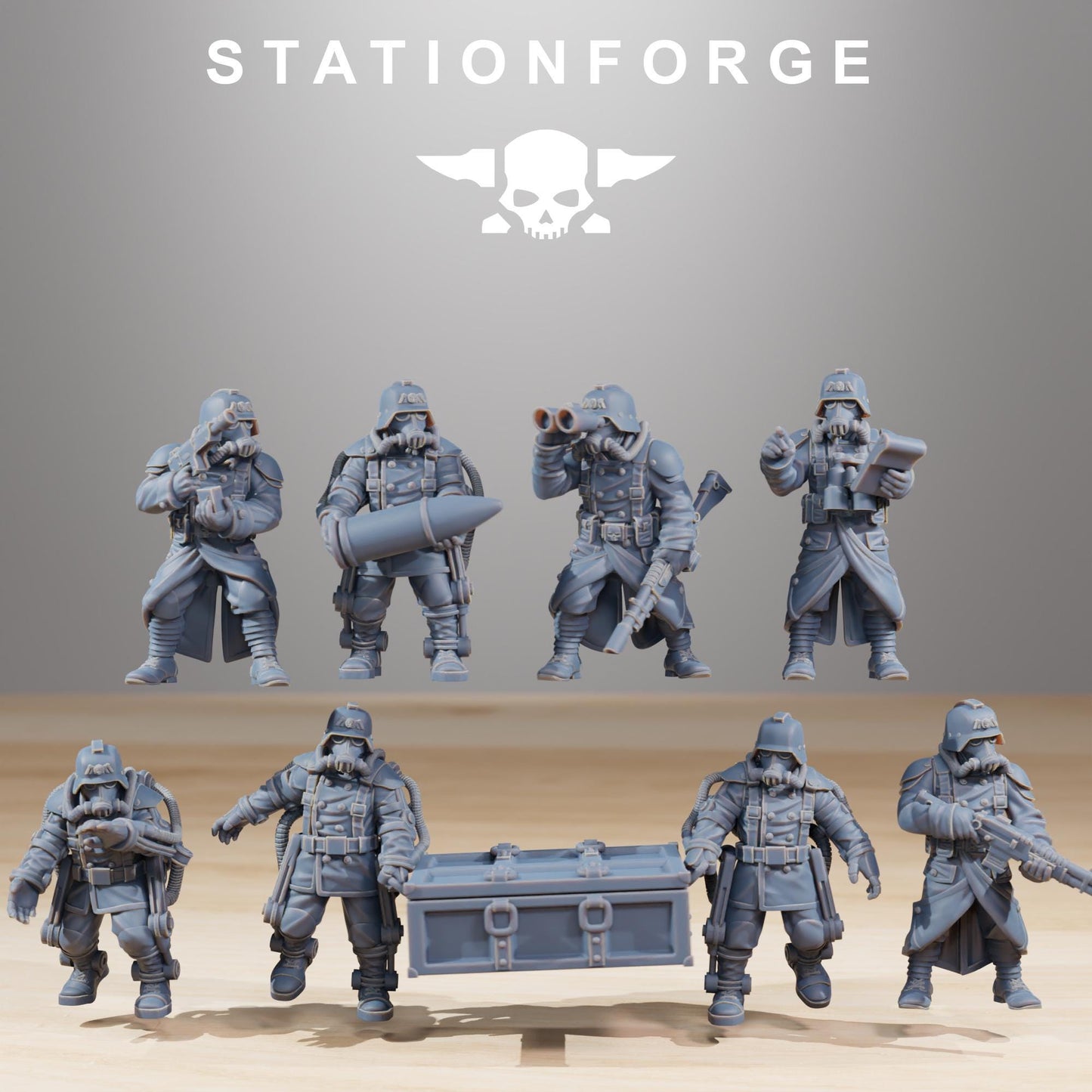 Station Forge GrimGuard Heavy Artillery  3d printed proxie Wargames