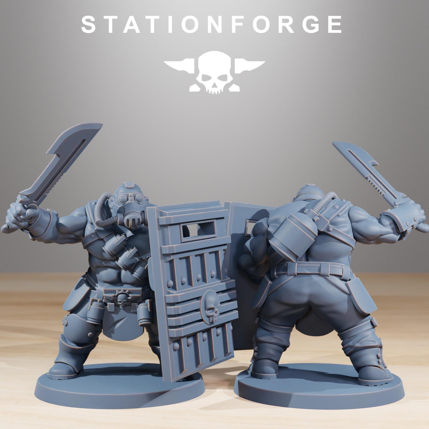 Station Forge GrimGuard Hunters 3d printed proxie Wargames