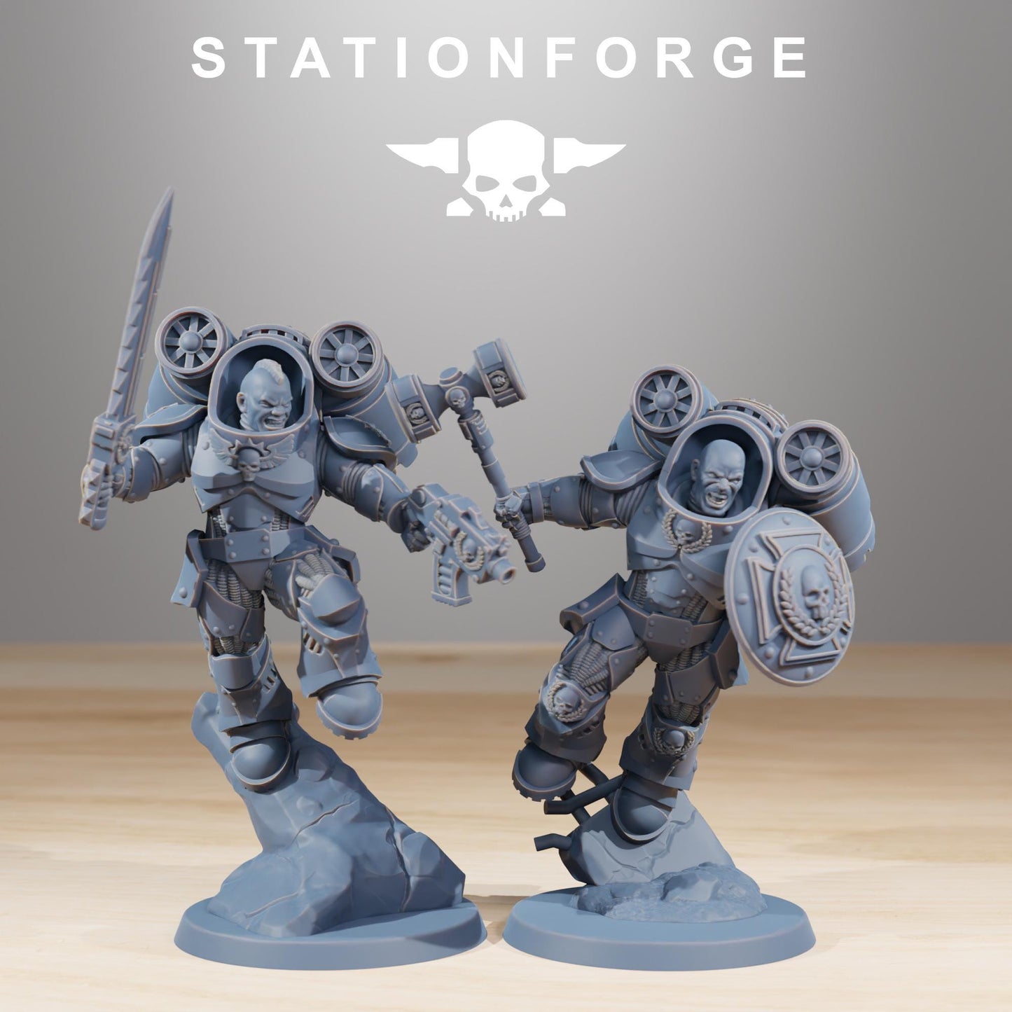 Station Forge Socratis Deviators unit 3d printed proxie Wargames / Marines