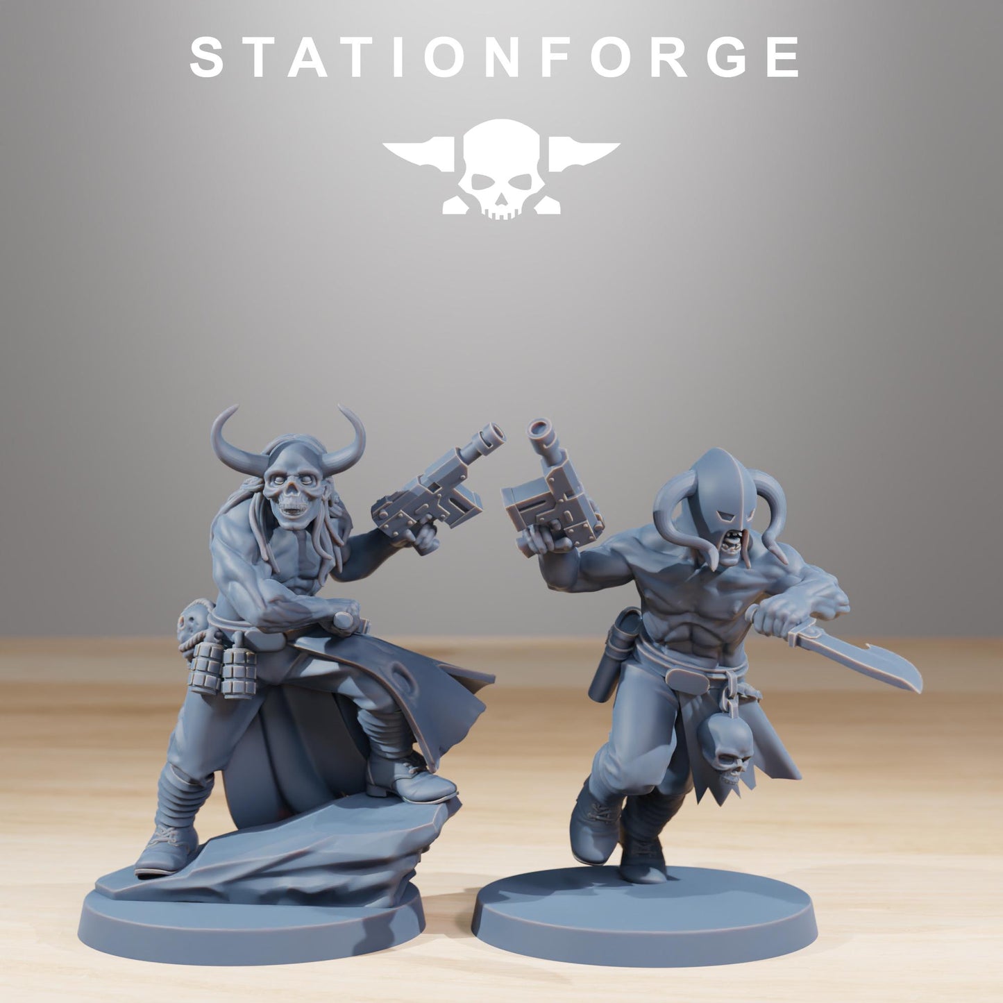 Station Forge Corrupted Guard Sectarians Team Proxy  minitures Tabletop RPG Wargaming