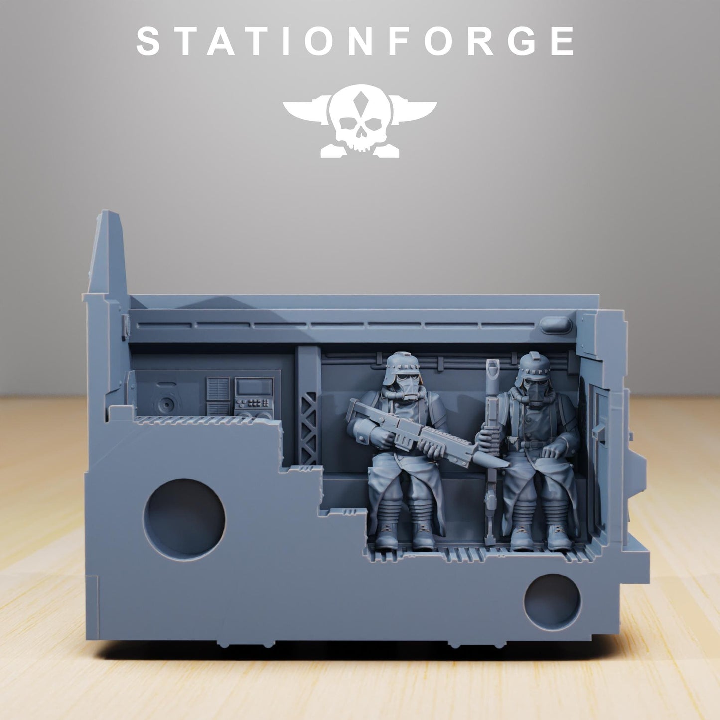 Station Forge GrimGuard Personnel Carrier  3d printed proxie Wargames