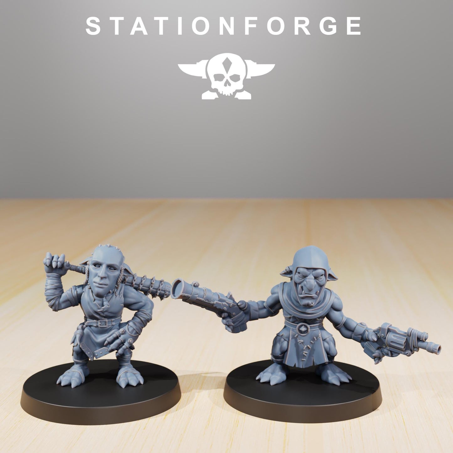 Station Forge Orkaz Goblins Infantry 3d printed proxie Wargames