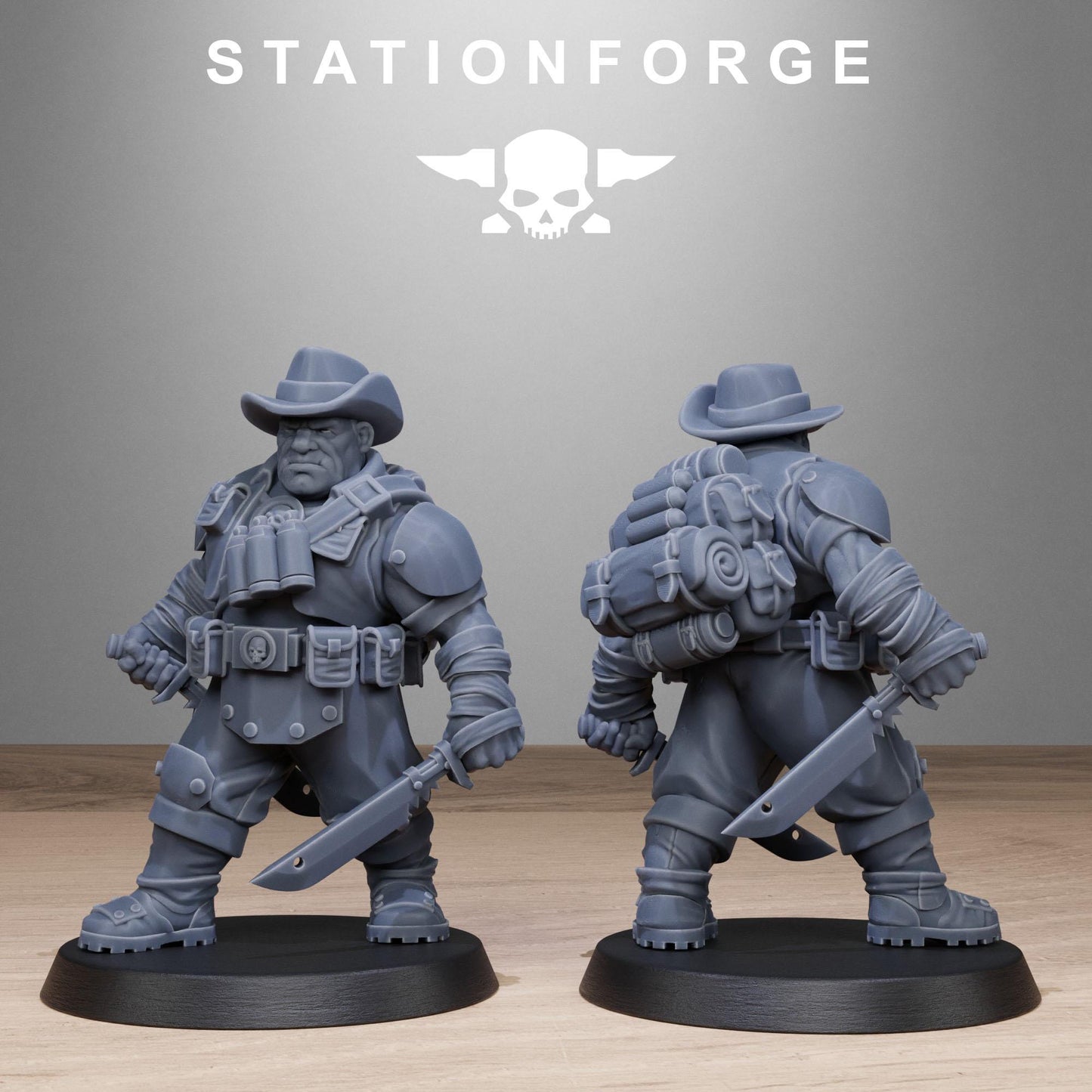 Station Forge GrimGuard Jungle Fighters Mutants 3d printed proxie Wargames