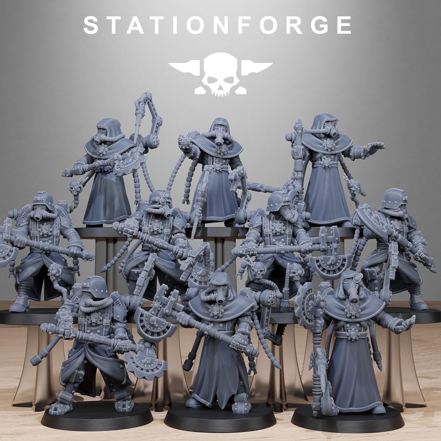 Station Forge GrimGuard Tech Engineers 3d printed proxie Wargames